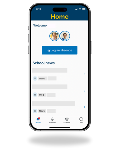 Mobile phone with BCE Connect App installed.
